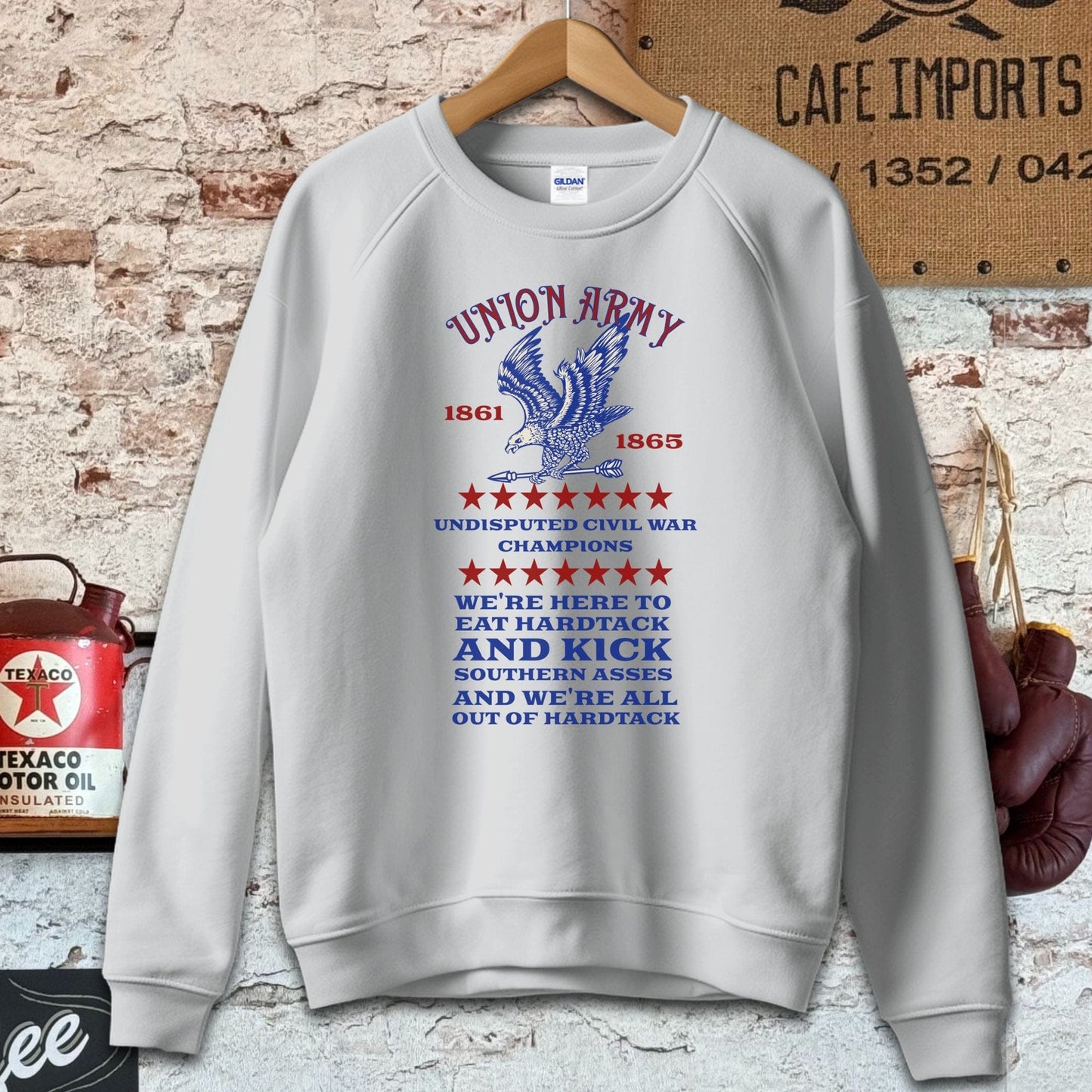 Sweatshirt / S / Sport Grey Union Army Civil War Champions Shirt