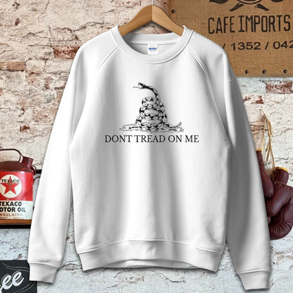 Sweatshirt / S / White Don't Tread On Me Shirt