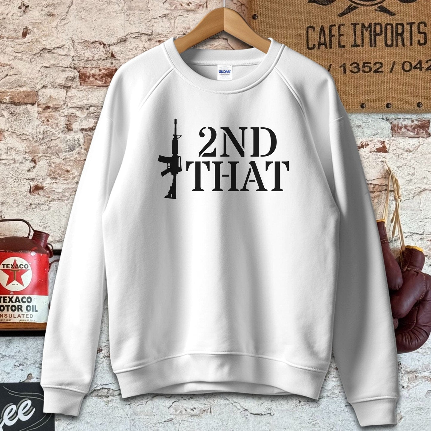 Sweatshirt / S / White I 2ND THAT Rifle Shirt