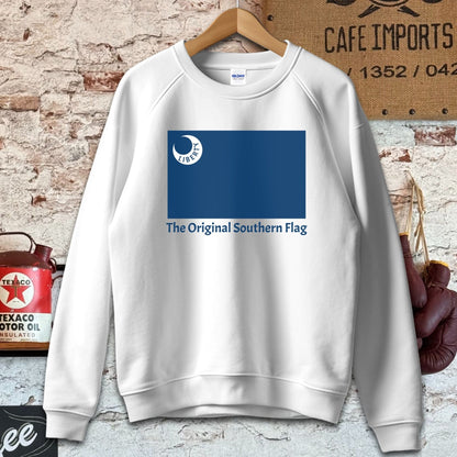 Sweatshirt / S / White The Original Southern Flag Liberty Shirt