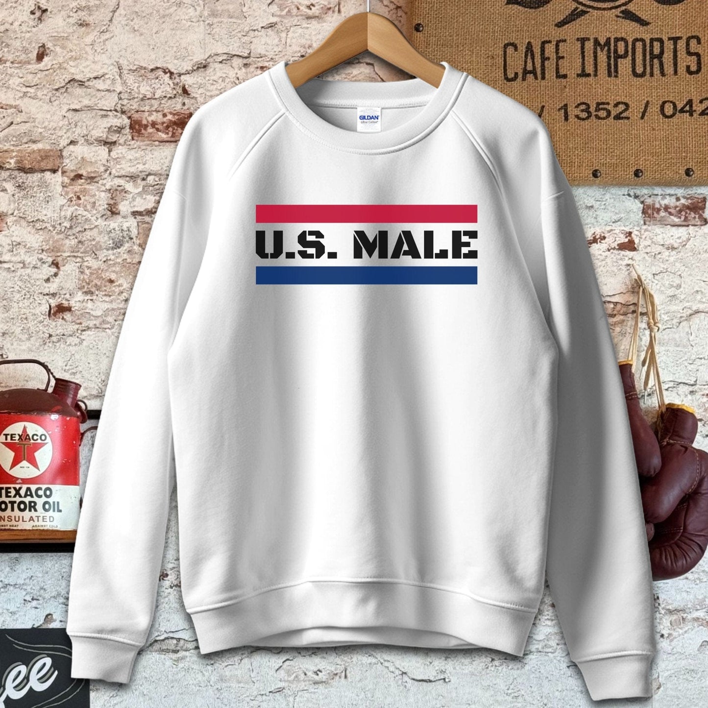 Sweatshirt / S / White U. S. Male Shirt