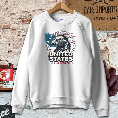 Sweatshirt / S / White United States Veteran Shirt