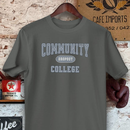 T-shirt / Charcoal / S Community College Dropout Shirts