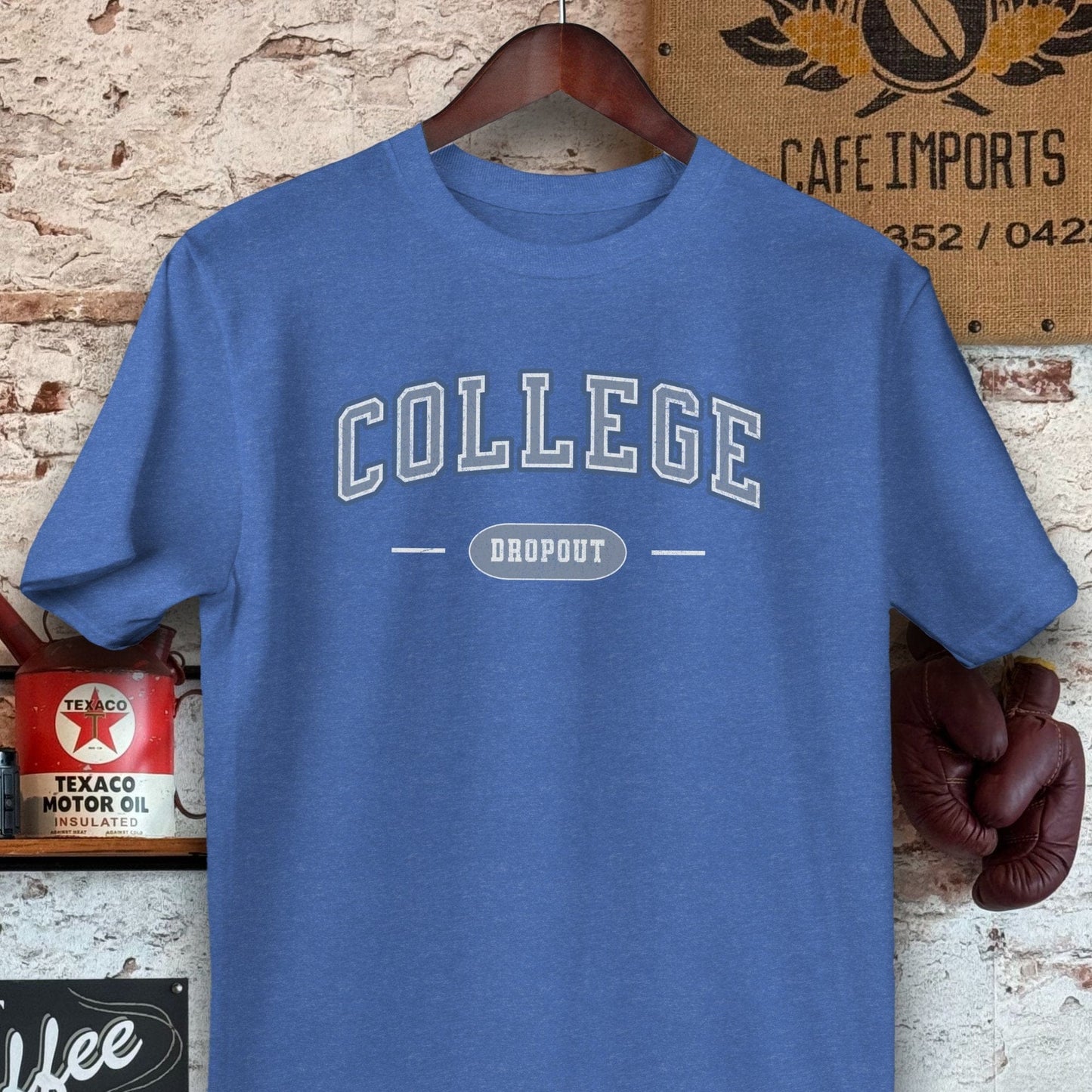 T-shirt / Heather Royal / S College Dropout Shirts