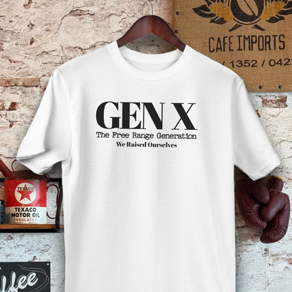 T-shirt / M / White Gen X The Free Range Generation Shirts