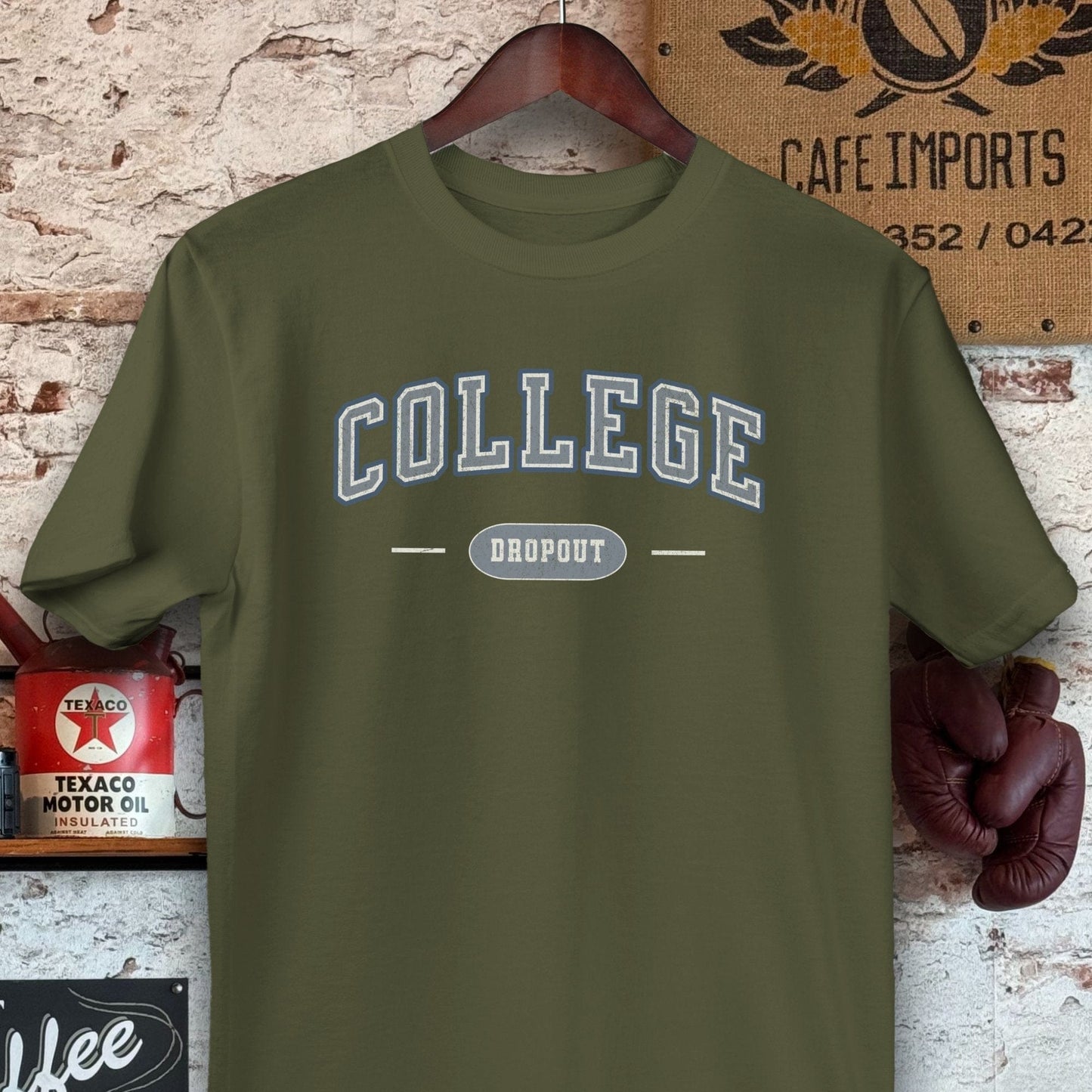 T-shirt / Military Green / S College Dropout Shirts