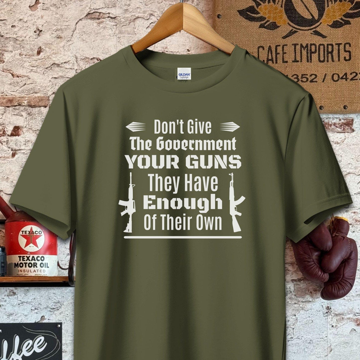 T-shirt / Military Green / S Don't Give the Government Your Guns Shirt