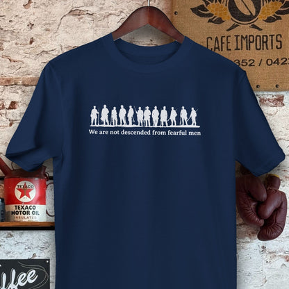 T-shirt / Navy / S Not Descended from Fearful Men Shirts