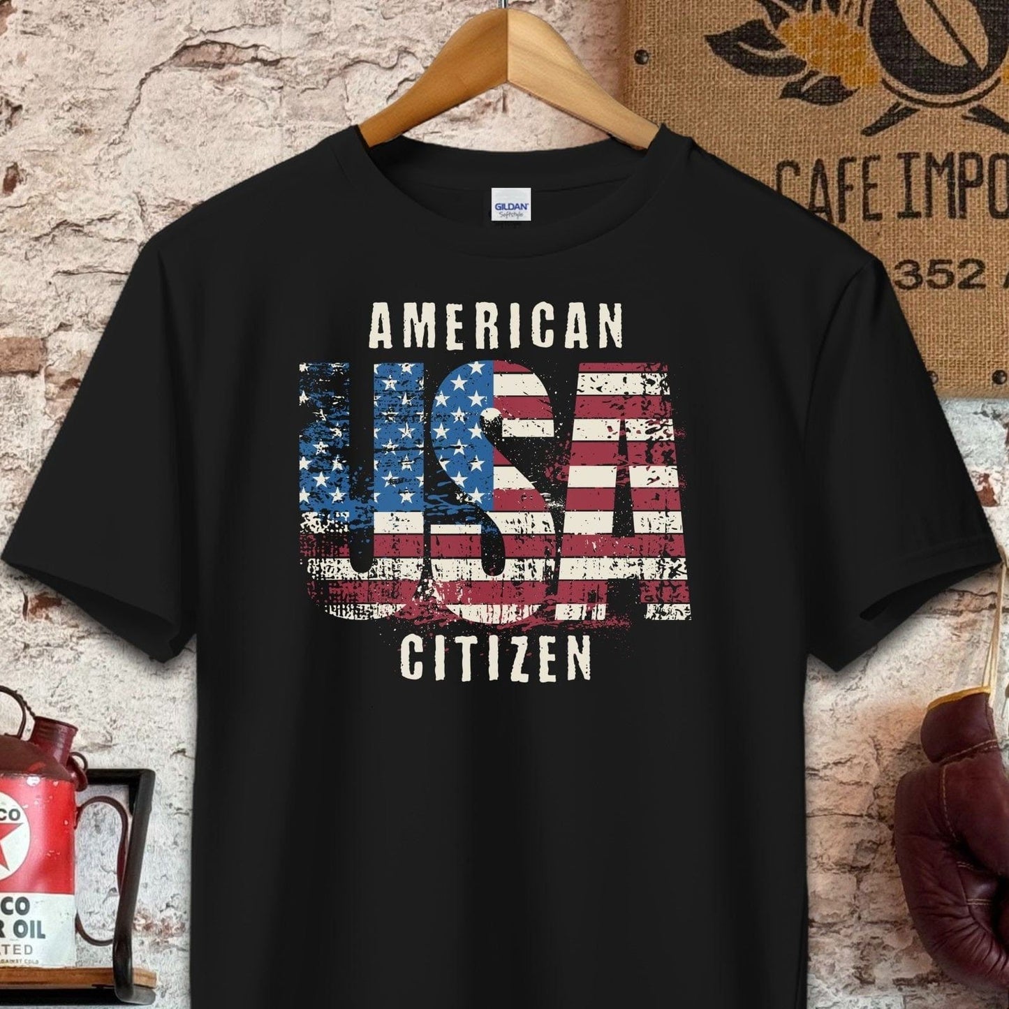 T-shirt / S / Black American USA Citizen Shirt