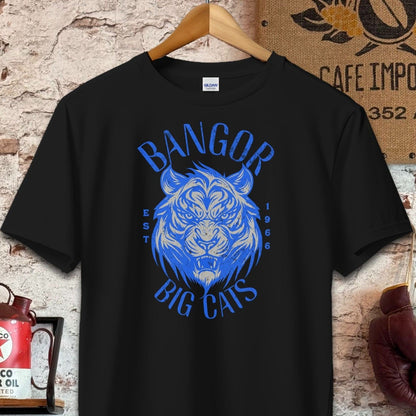 T-shirt / S / Black Bangor Big Cats Vintage Style Shirt