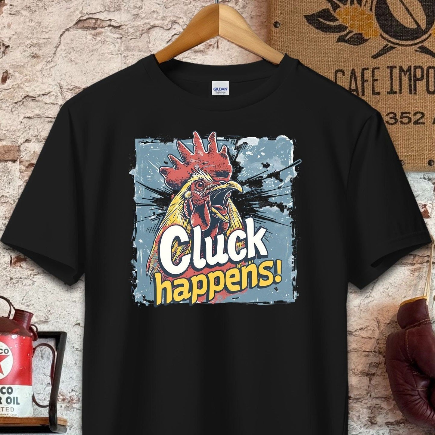 T-shirt / S / Black Cluck Happens T-Shirt