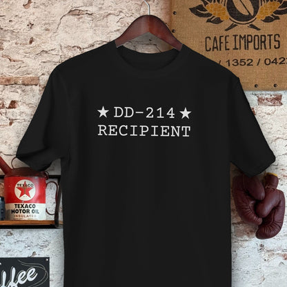 T-shirt / S / Black DD-214 Recipient Shirts