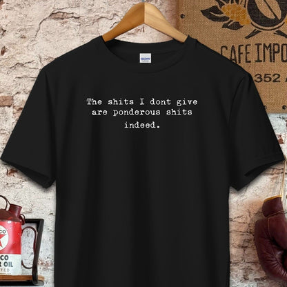 T-shirt / S / Black The Shits I Dont Give Shirt