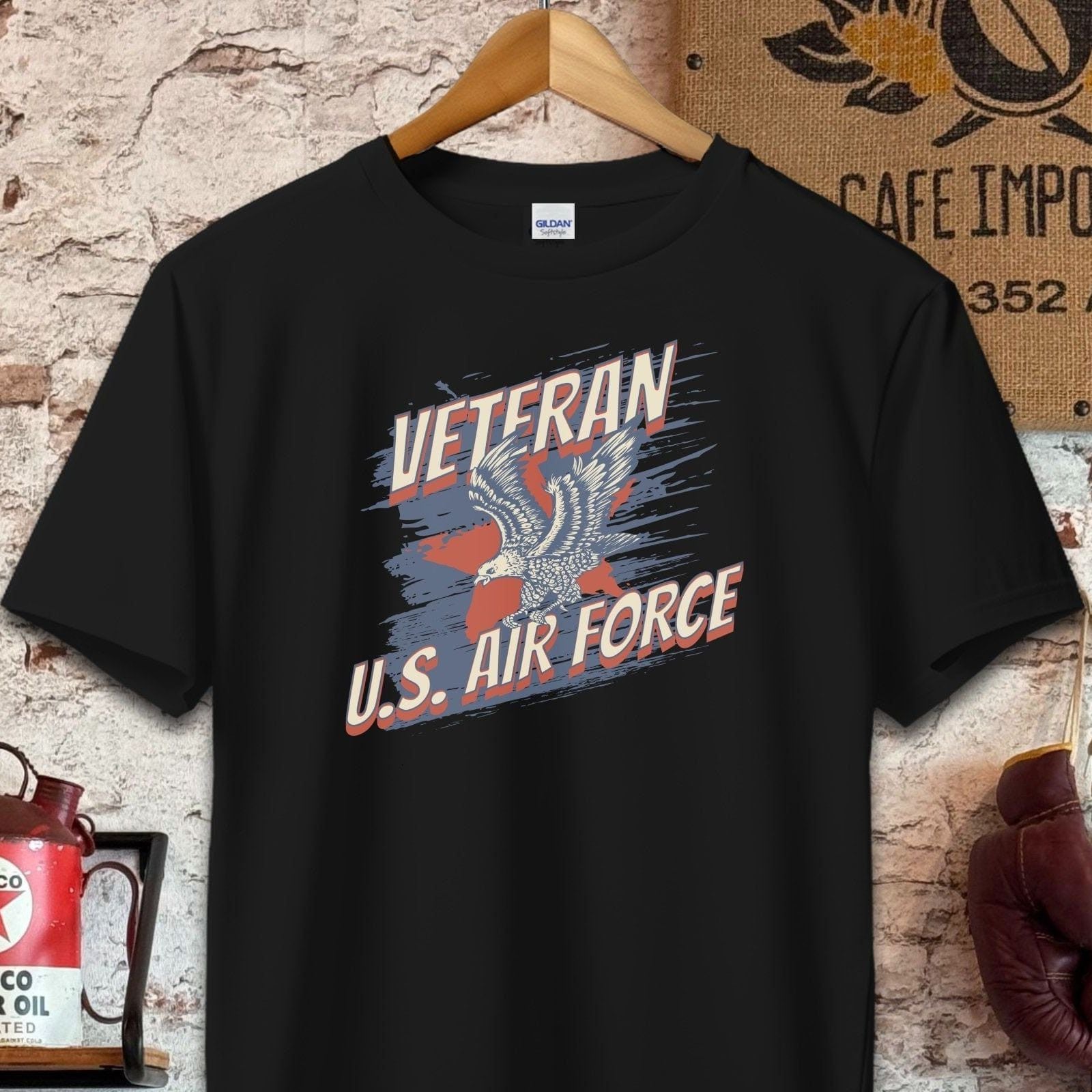 T-shirt / S / Black U.S. Air Force Veteran Shirt