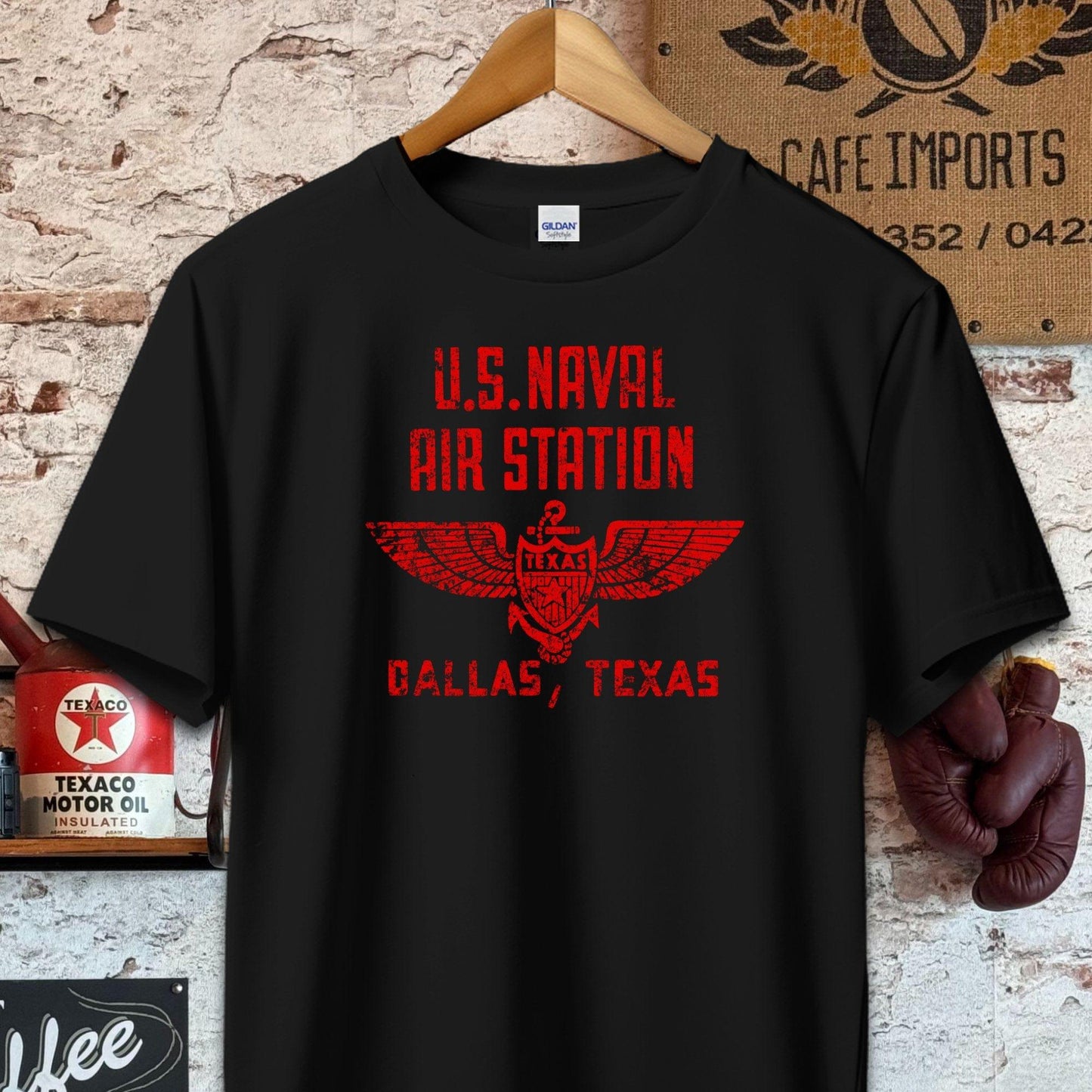 T-shirt / S / Black U.S. Naval Air Station Dallas, TX Shirt