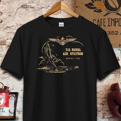 T-shirt / S / Black U.S. Naval Air Station Shirt