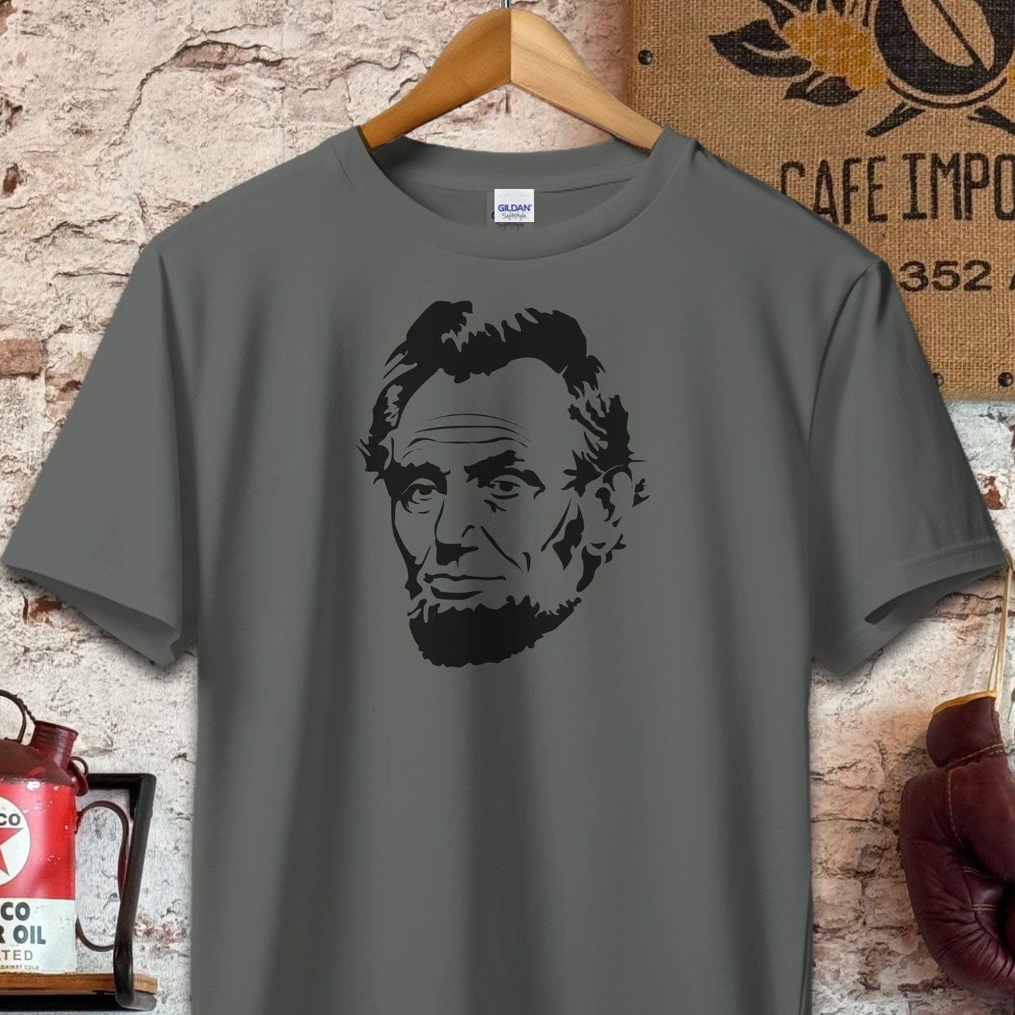 T-shirt / S / Charcoal Abe Lincoln Shirt