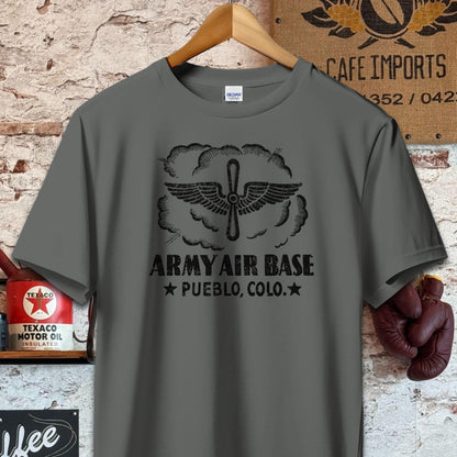 T-shirt / S / Charcoal Army Air Base Pueblo CO Shirt