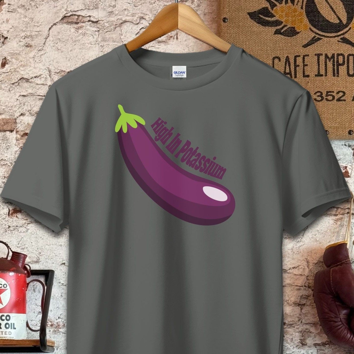 T-shirt / S / Charcoal High In Potassium Eggplant T-Shirt