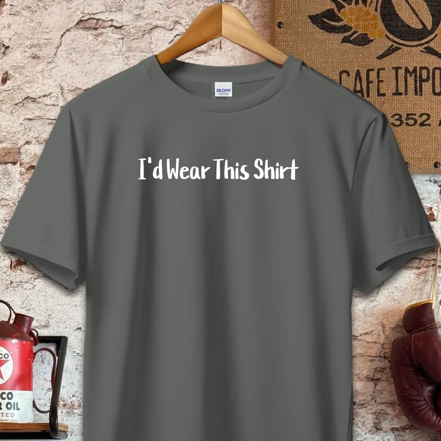 T-shirt / S / Charcoal I'd Wear This Shirt