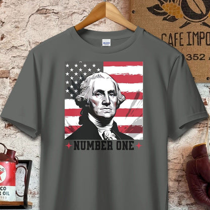 T-shirt / S / Charcoal Number One Founding Father Shirt