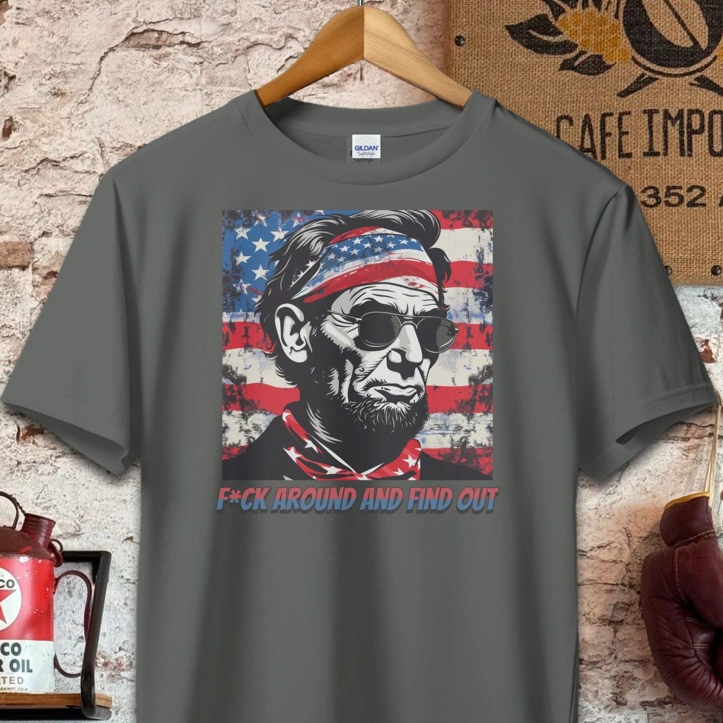 T-shirt / S / Charcoal Patriotic Find Out Shirt