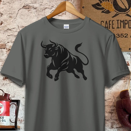 T-shirt / S / Charcoal Raging Bull Shirt