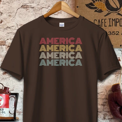 T-shirt / S / Dark Chocolate American Pride Shirt