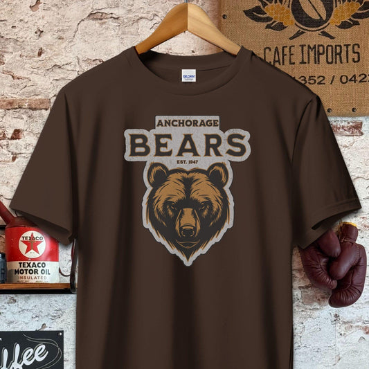 T-shirt / S / Dark Chocolate Anchorage Bears Sports Team Shirt