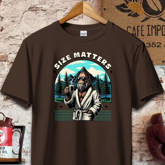 T-shirt / S / Dark Chocolate Big Foot Size Matters Shirt