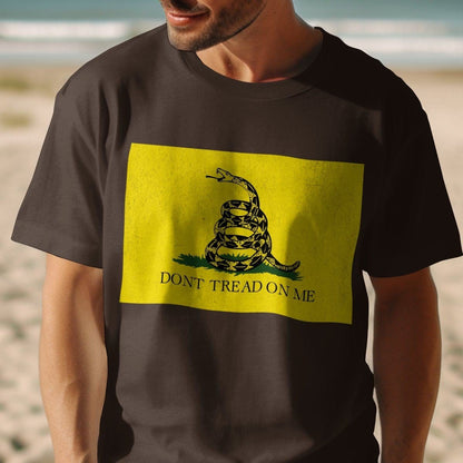 T-shirt / S / Dark Chocolate Gadsden - Dont Tread On Me Shirt