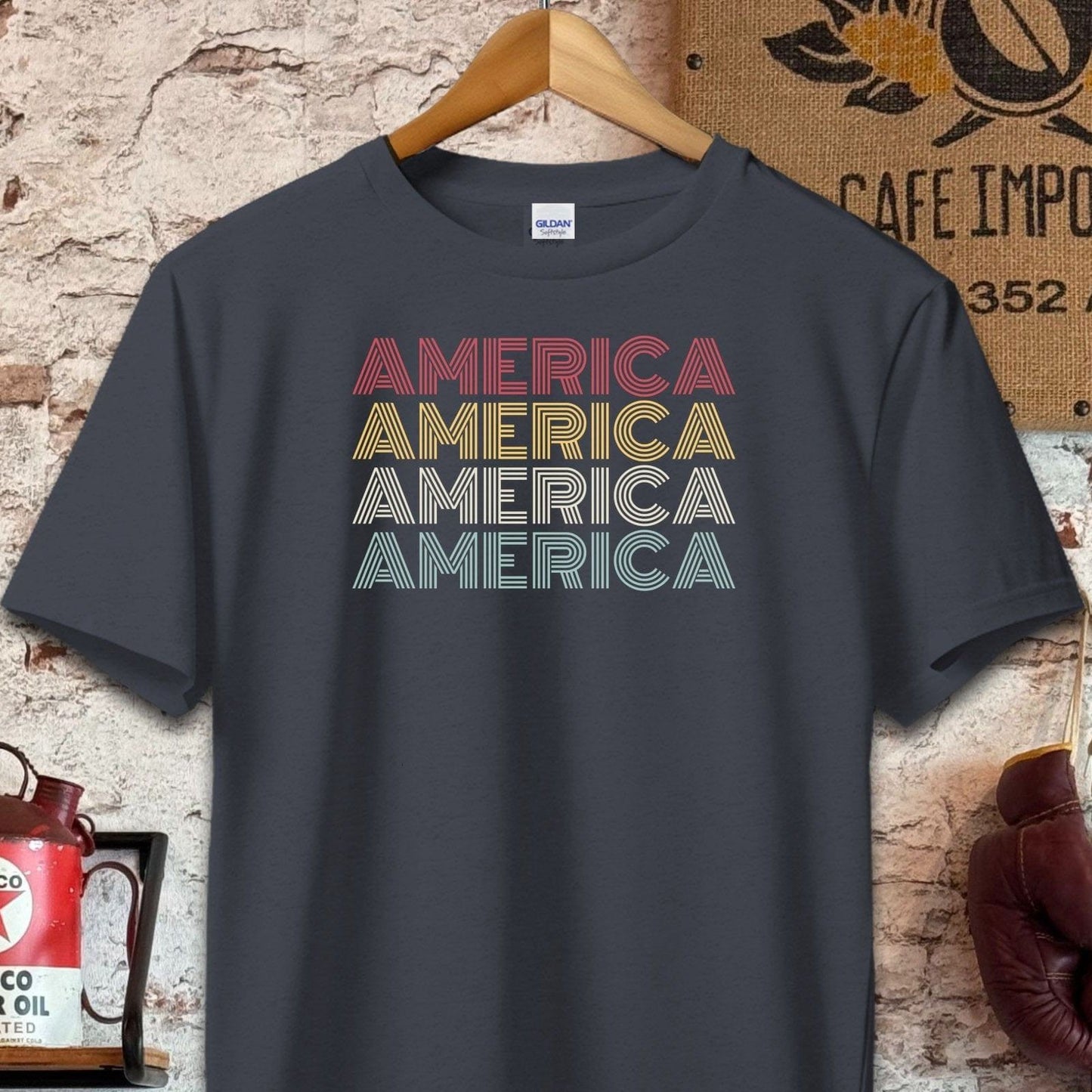 T-shirt / S / Dark Heather American Pride Shirt