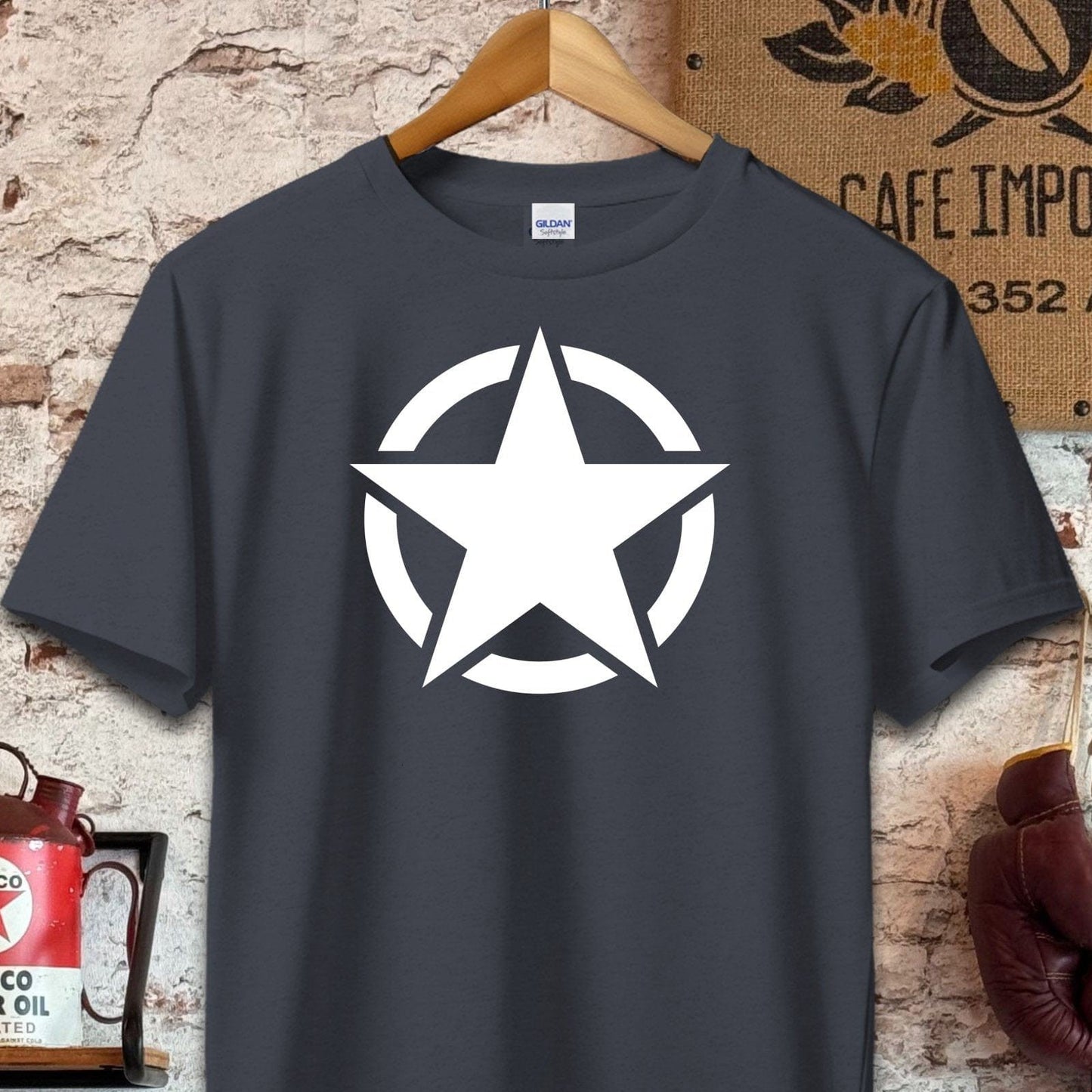 T-shirt / S / Dark Heather Army Star Shirt