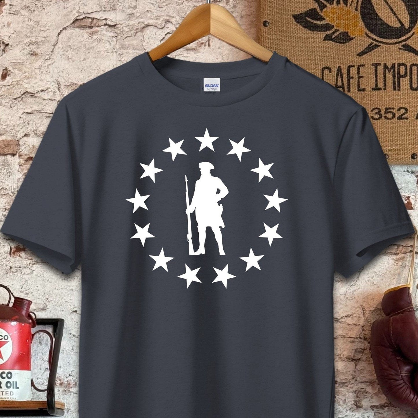 T-shirt / S / Dark Heather Revolutionary Patriot Shirt