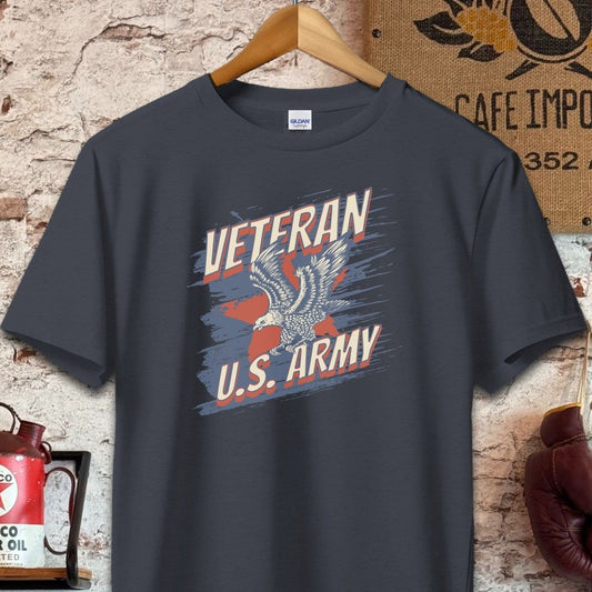 T-shirt / S / Dark Heather US Army Veteran Shirt