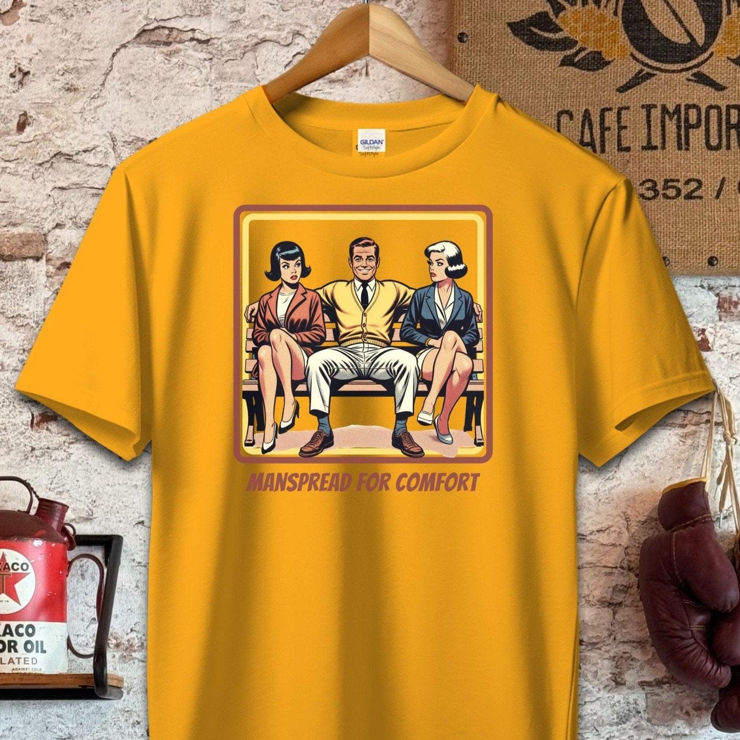 T-shirt / S / Gold Manspread For Comfort T-Shirt