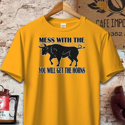 T-shirt / S / Gold Mess With The Bull T-Shirt