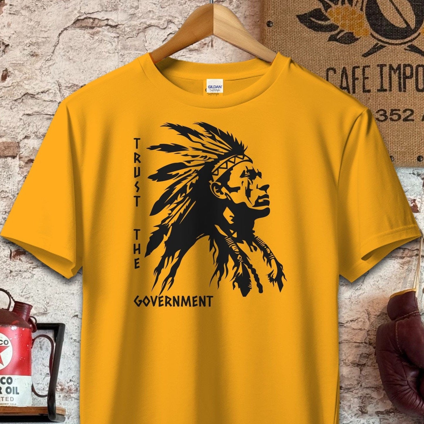 T-shirt / S / Gold Trust The Government Native Shirt