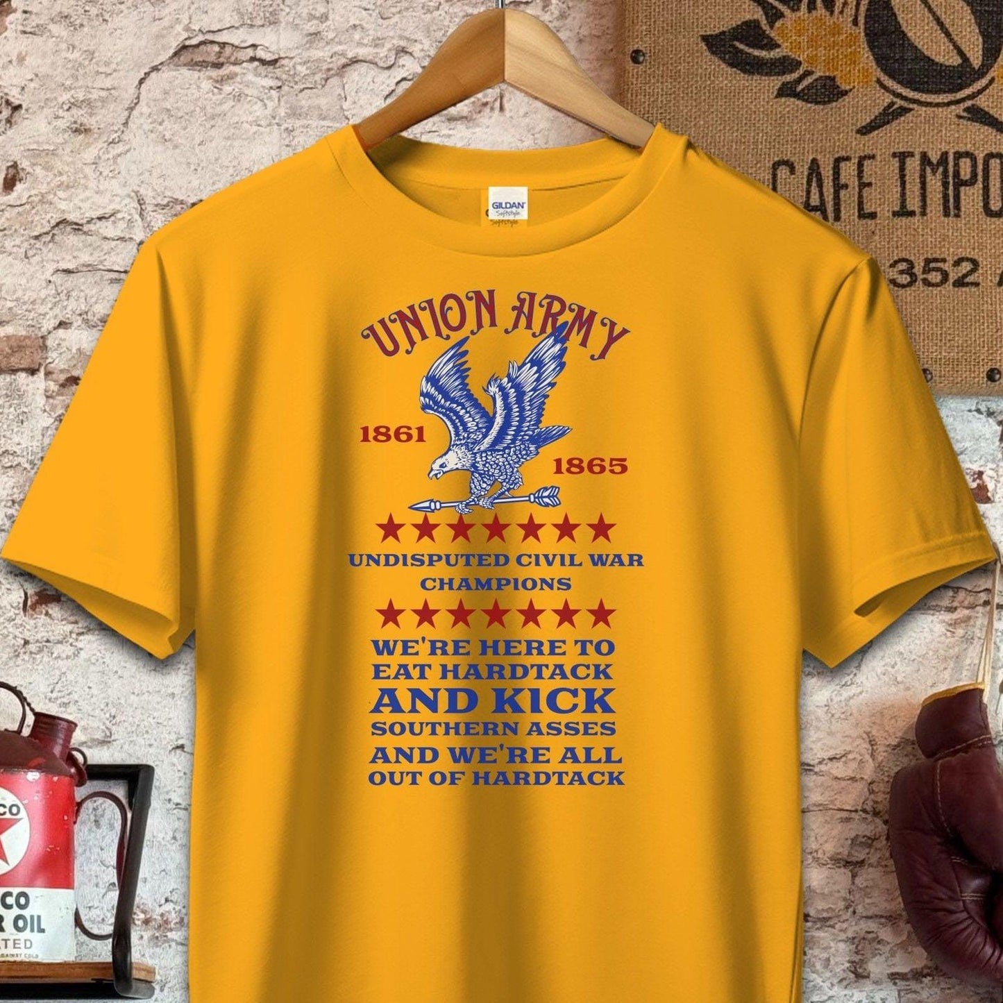 T-shirt / S / Gold Union Army Civil War Champions Shirt