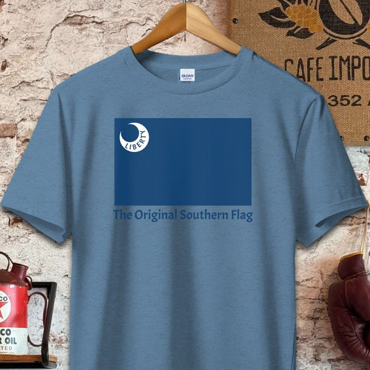 T-shirt / S / Heather Indigo The Original Southern Flag Liberty Shirt