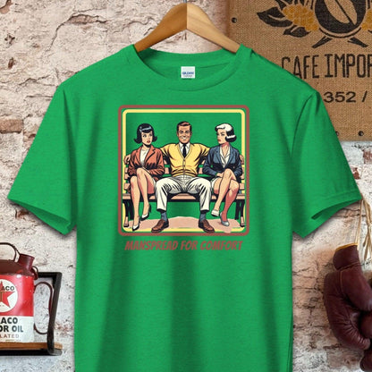 T-shirt / S / Heather Irish Green Manspread For Comfort T-Shirt