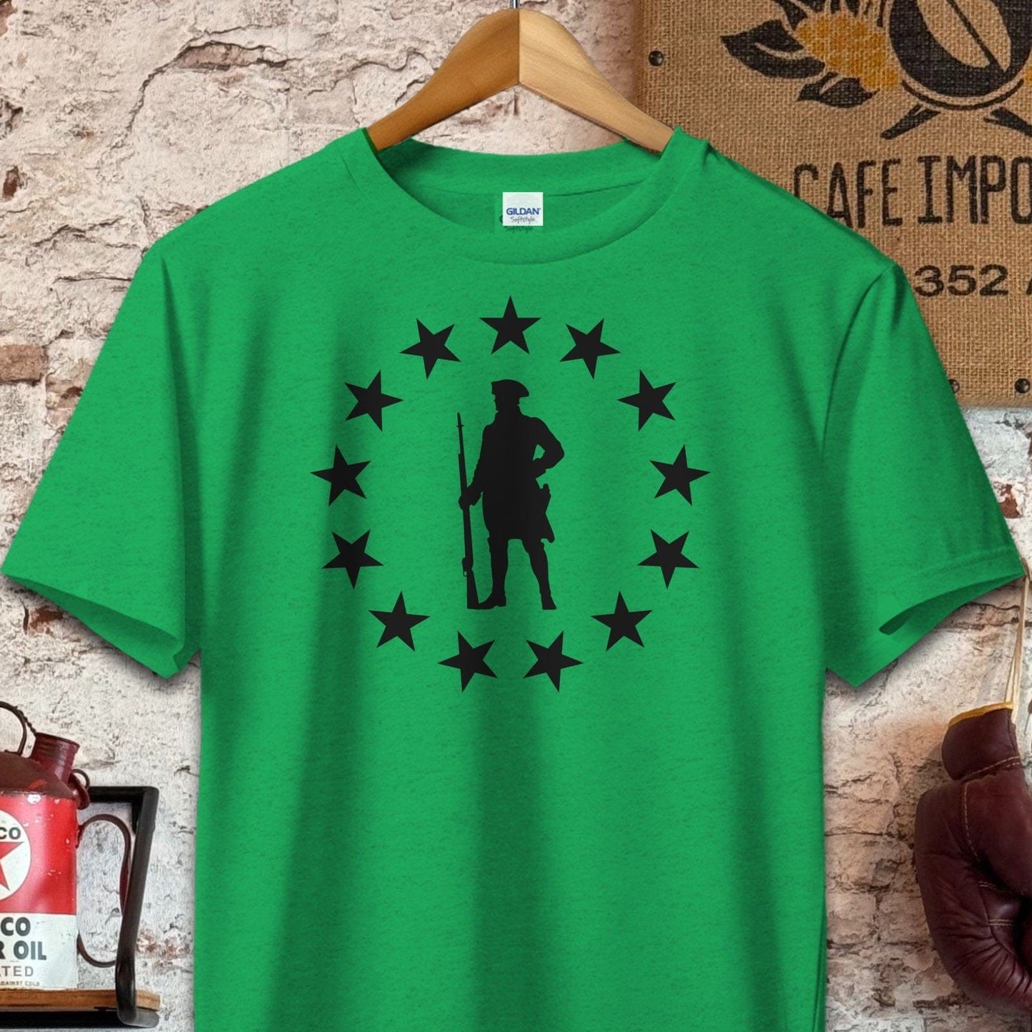 T-shirt / S / Heather Irish Green Revolutionary Patriot Shirt