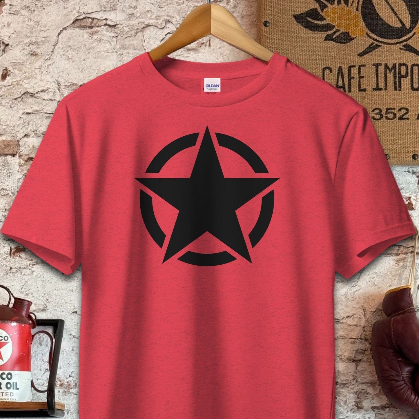 T-shirt / S / Heather Red Army Star Shirt