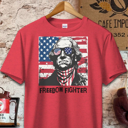 T-shirt / S / Heather Red George Washington Freedom Fighter Shirt