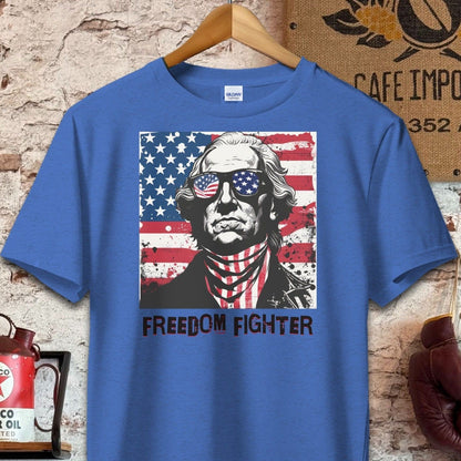 T-shirt / S / Heather Royal George Washington Freedom Fighter Shirt