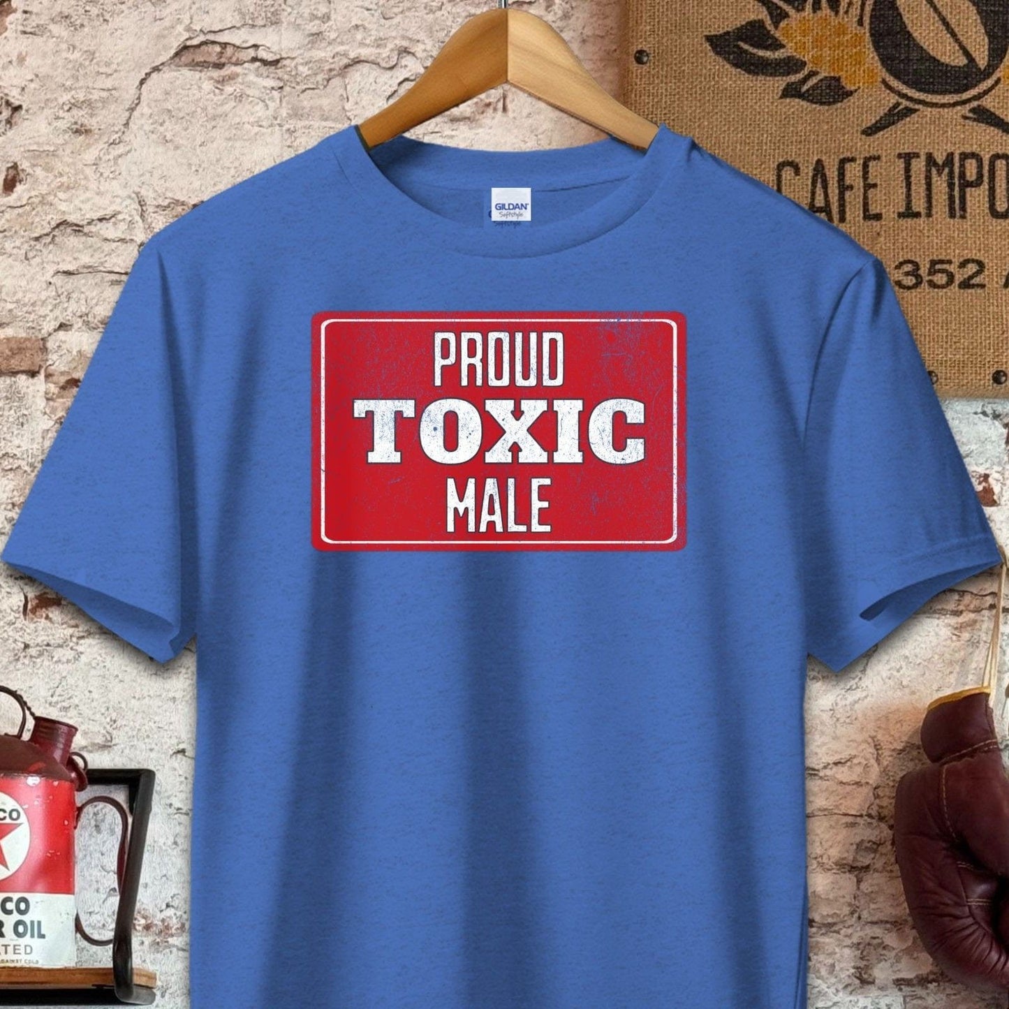 T-shirt / S / Heather Royal Proud Toxic Male T-Shirt