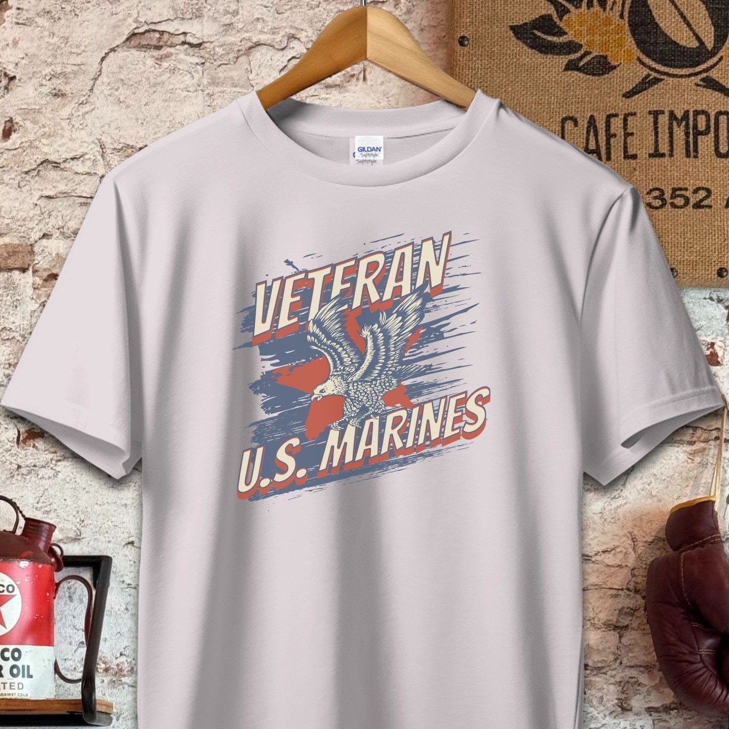 T-shirt / S / Ice Grey U.S. Marines Veteran Shirt