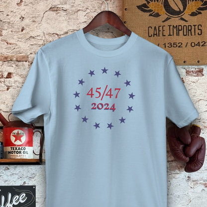 T-shirt / S / Light Blue 2024 45/47 Trump Shirts