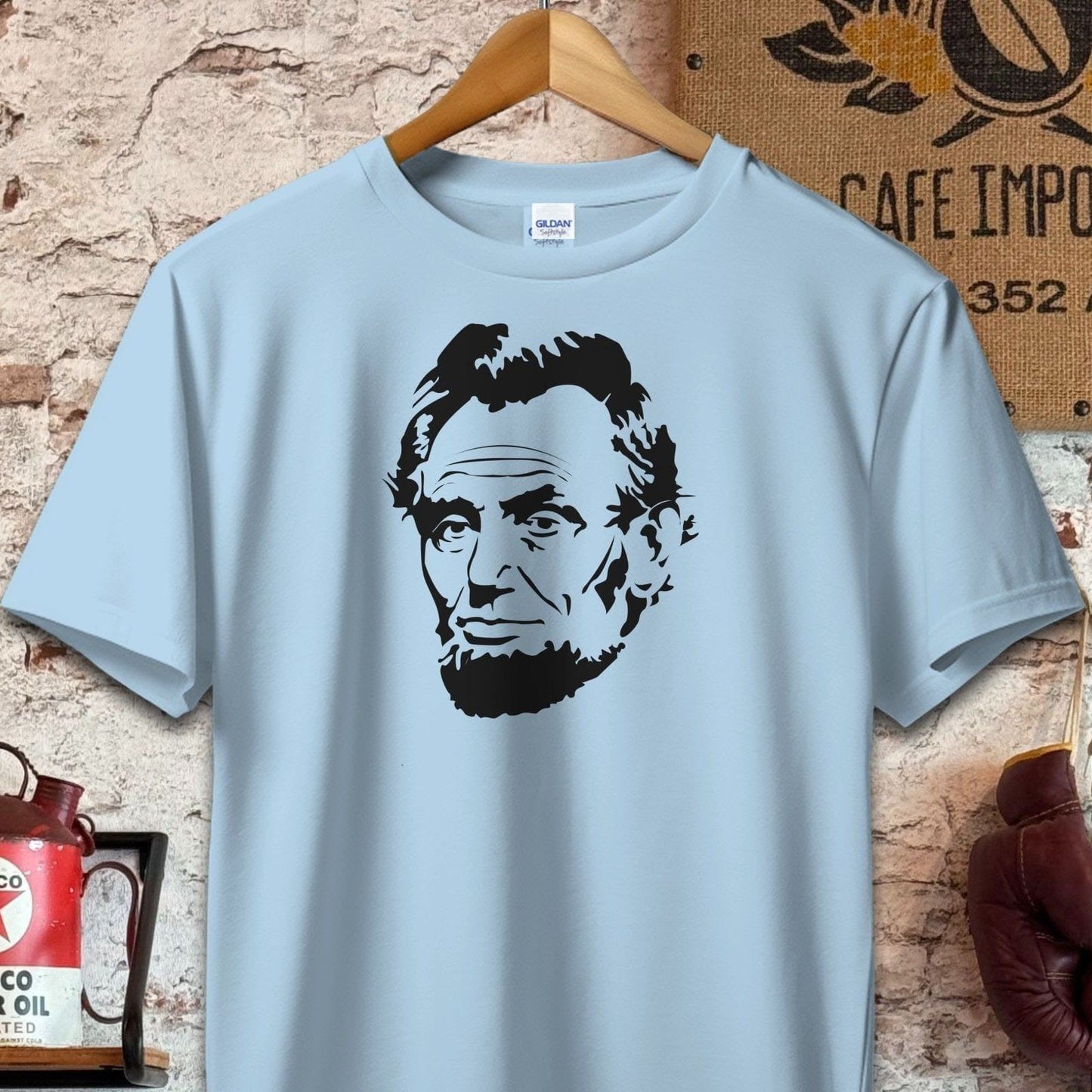 T-shirt / S / Light Blue Abe Lincoln Shirt