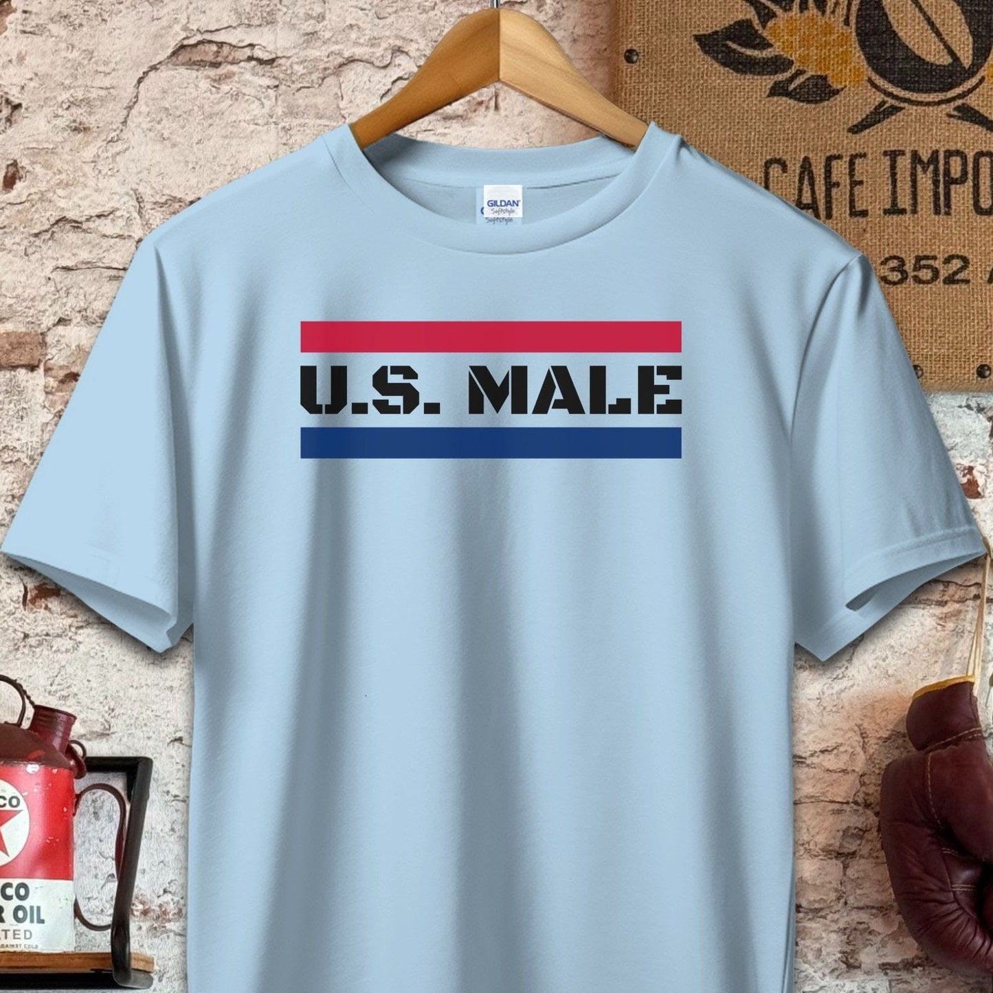 T-shirt / S / Light Blue U. S. Male Shirt